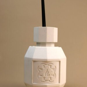 Marble stone fragrance diffuser.jasmin, orange leaves, apricot fragrance diffuser. Design object created by Flamme delixir