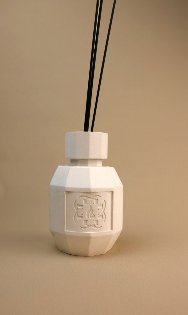 Marble stone fragrance diffuser.patchouli, iris, sandalwood fragrance diffuser. Design scented objects created by Flamme delixir