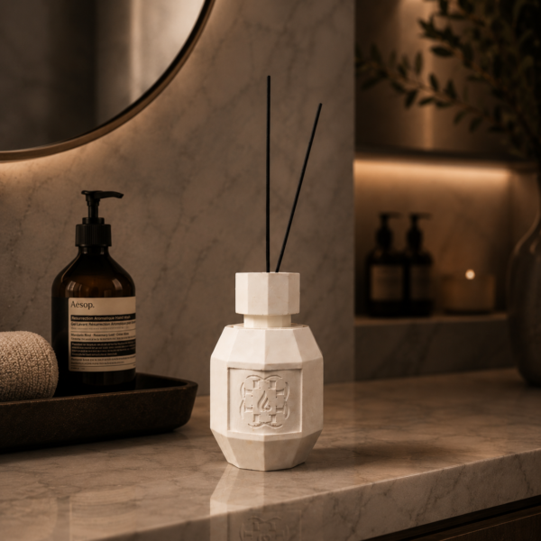Saffron, Cardamom, Vanilla | Marble Fragrance Diffuser | Ombre Demeure