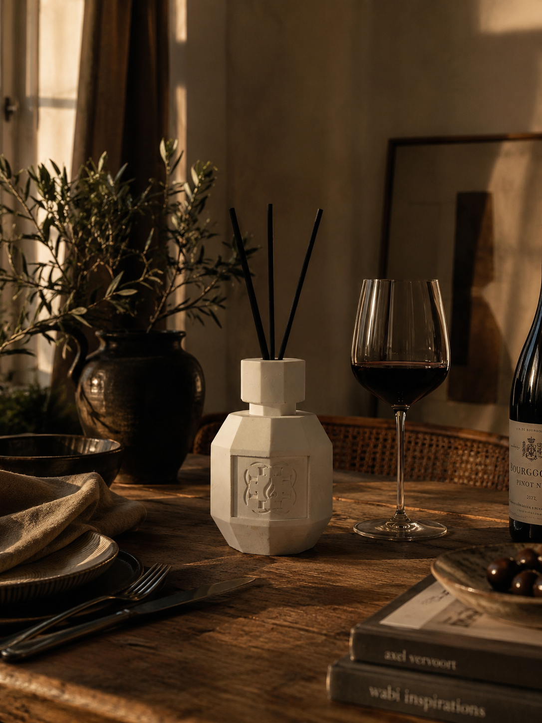 Étage Noble | Architectural Fragrance Diffuser in Marble Mineral Composite - Image 2
