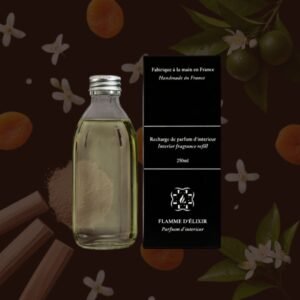 Fragrance diffuser refills with jasmin, orange leaves, apricot. Jardin d interieur, Flamme d elixir