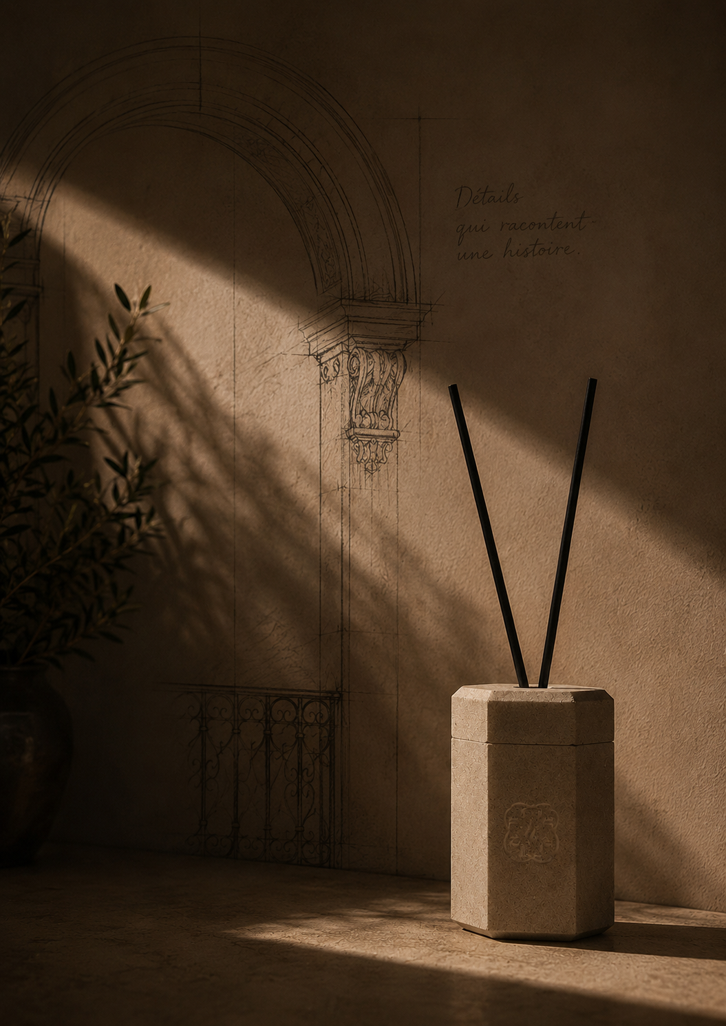 Octave | Architectural Fragrance Diffuser in Sandstone Mineral Composite - Image 3