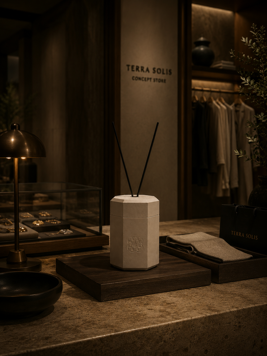 Octave | Architectural Fragrance Diffuser in Marble Mineral Composite - Image 3